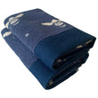 Load image into Gallery viewer, Navy Blue Bee Design Guest Towels 2 Pack