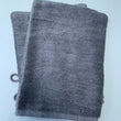 Load image into Gallery viewer, Cotton Bamboo Face Cloth Wash Mitt Set Pack of 2 Silver Grey
