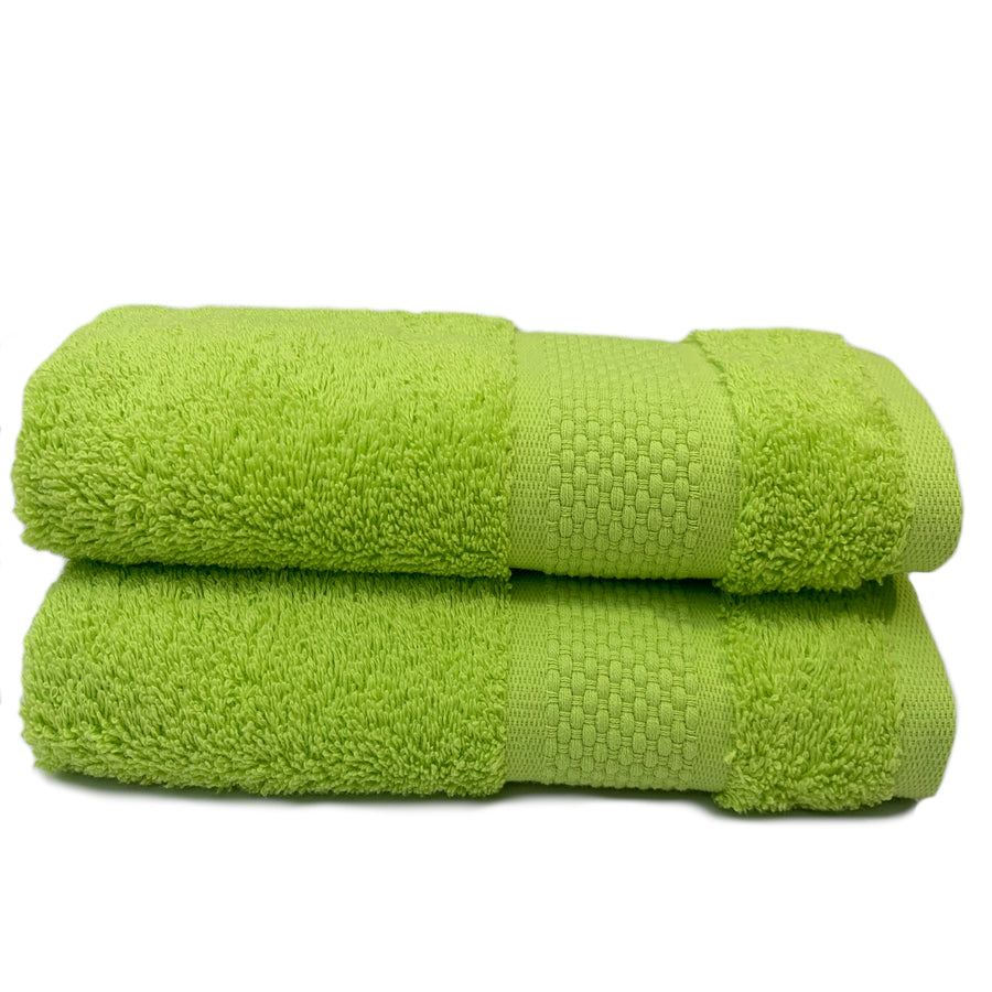 Lime Green Guest Towels 600gsm 2 Pack