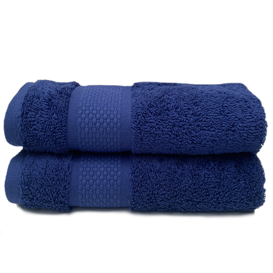 Navy Blue Guest Towels 600gsm 2 Pack