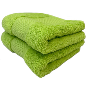 Lime Green Guest Towels 600gsm 2 Pack