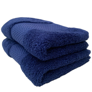 Navy Blue Guest Towels 600gsm 2 Pack
