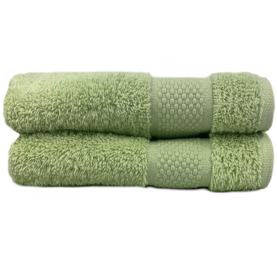 Sage Green Guest Towels 600gsm 2 Pack