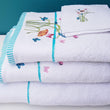 Load image into Gallery viewer, Turkish Combed Cotton Embroidered Towels 550gsm Floral Butterfly
