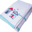 Load image into Gallery viewer, Turkish Combed Cotton Embroidered Towels 550gsm Beach Hut
