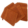 Load image into Gallery viewer, Face Cloth Wash Mitt Set Turkish Cotton Orange
