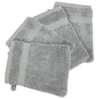 Load image into Gallery viewer, Face Cloth Wash Mitt Set Turkish Cotton Silver Grey
