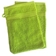 Load image into Gallery viewer, Face Cloth Wash Mitt Set Turkish Cotton Lime Green
