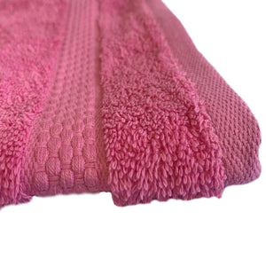 Turkish Organic Combed Cotton Towels 600gsm Pink