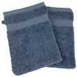 Load image into Gallery viewer, Face Cloth Wash Mitt Set Turkish Cotton Pacific Blue

