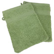 Load image into Gallery viewer, Face Cloth Wash Mitt Set Turkish Cotton Sage Green
