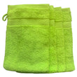 Load image into Gallery viewer, Face Cloth Wash Mitt Set Turkish Cotton Lime Green
