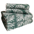 Load image into Gallery viewer, Turkish Combed Cotton Towels 500gsm Green Leaf Design
