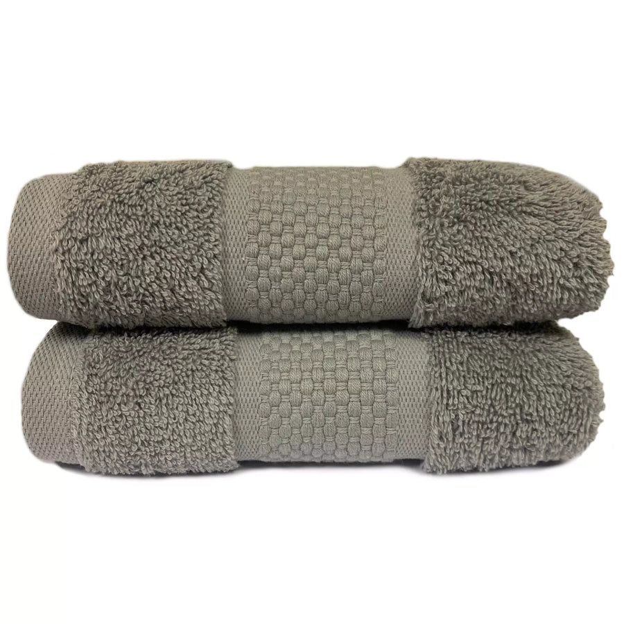 Silver Grey Guest Towels 600gsm 2 Pack