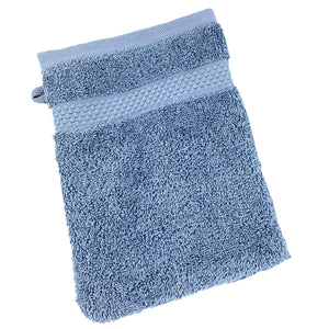 Turkish Organic Combed Cotton Towels 600gsm Pacific Blue