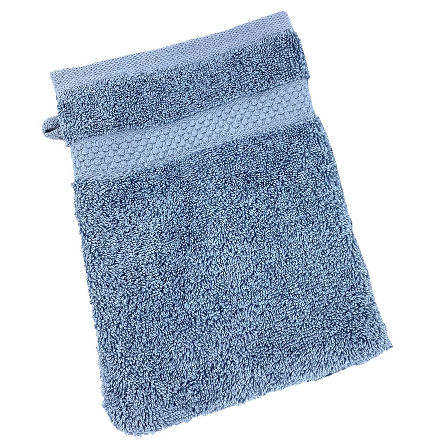 Turkish Organic Combed Cotton Towels 600gsm Pacific Blue