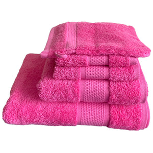 Turkish Organic Combed Cotton Towels 600gsm Pink
