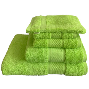 Turkish Organic Combed Cotton Towels 600gsm Lime Green