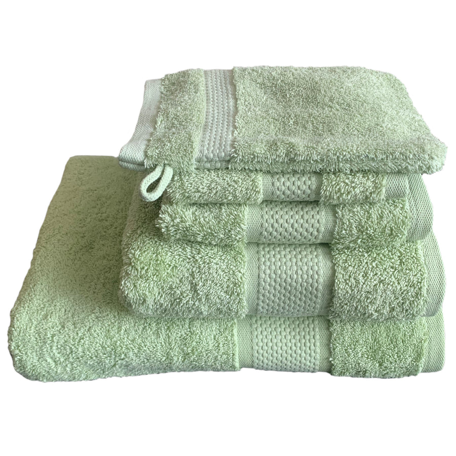 Turkish Organic Combed Cotton Towels 600gsm Sage Green