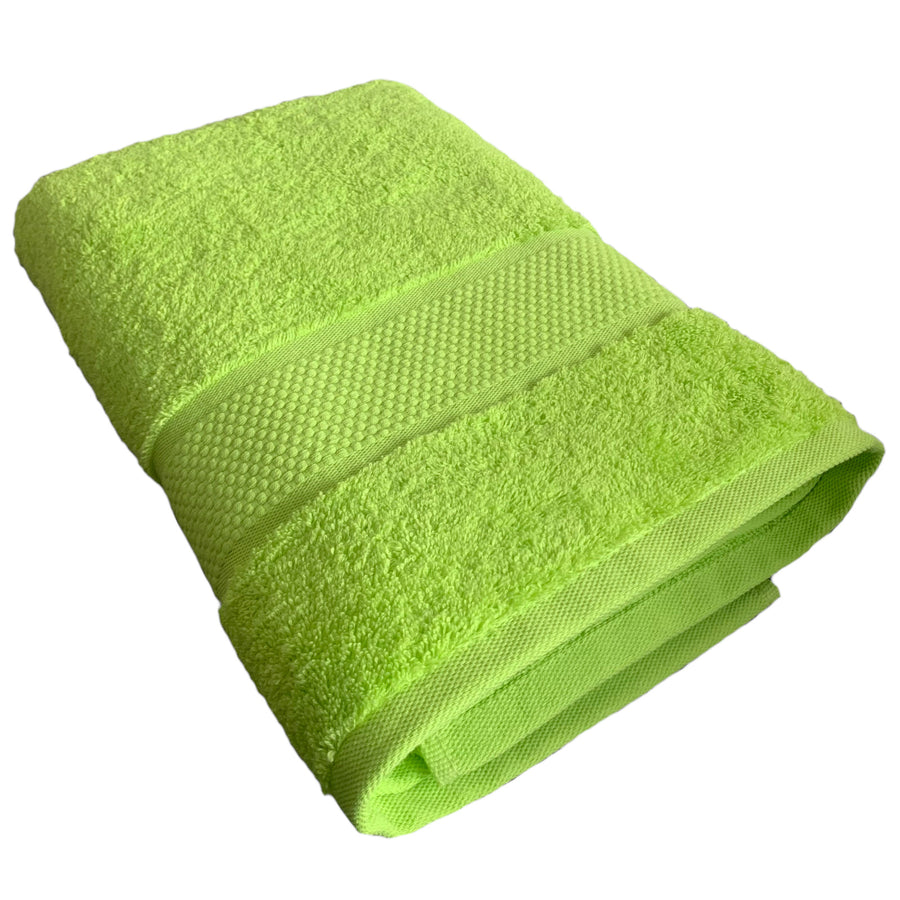 Turkish Organic Combed Cotton Towels 600gsm Lime Green