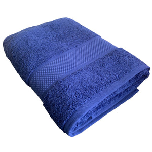 Turkish Organic Combed Cotton Towels 600gsm Navy Blue