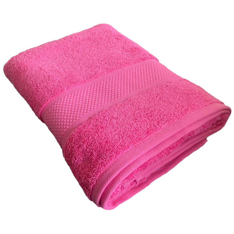 Turkish Organic Combed Cotton Towels 600gsm Pink