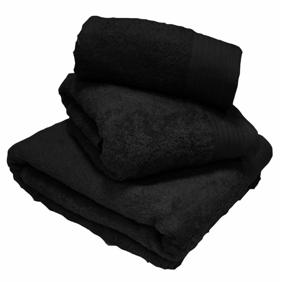 Egyptian Cotton Towels Black