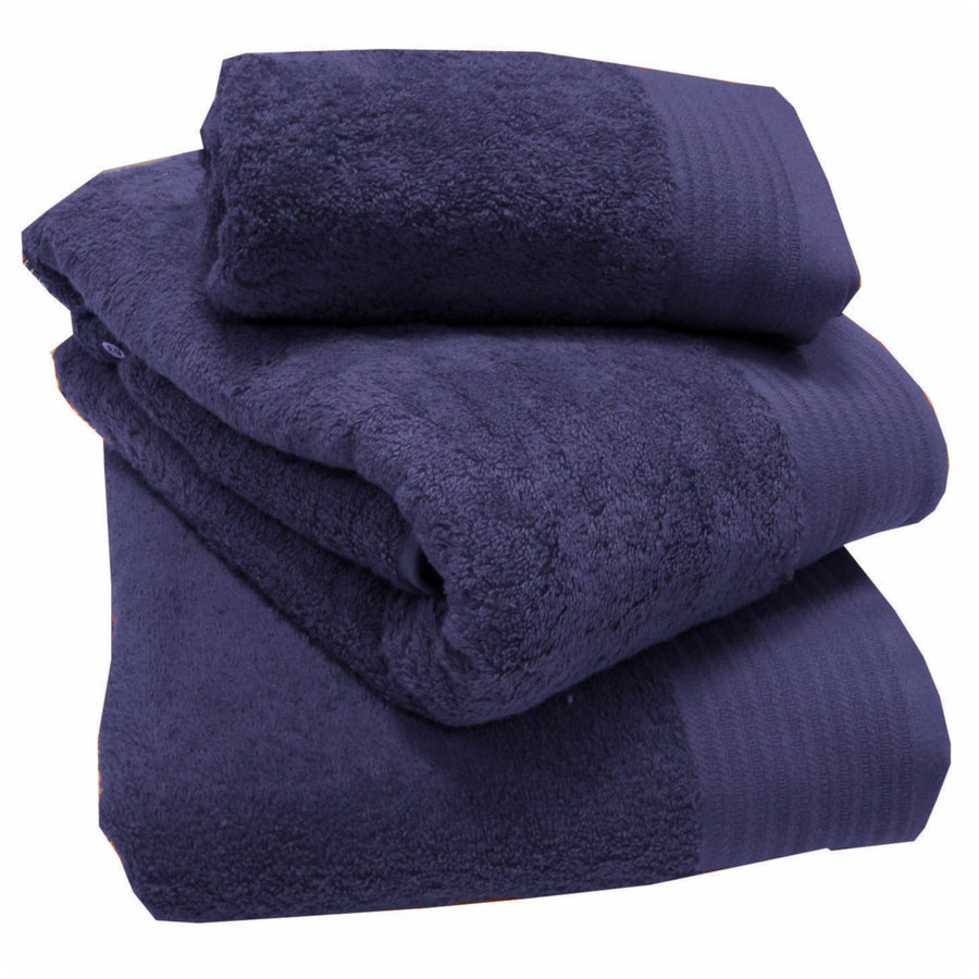 Egyptian Cotton Towels Navy Blue