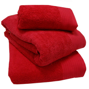 Egyptian Cotton Towels Red