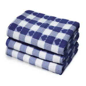 Cotton Heart Design Tea Towels Purple
