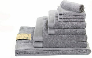Recycled Cotton & Plastic Eco Terry Towels 600gsm Dark Grey