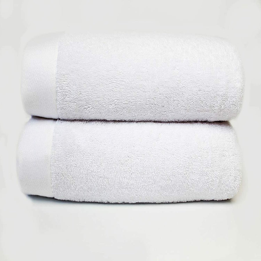 Recycled Cotton & Plastic Eco Terry Towels 600gsm White