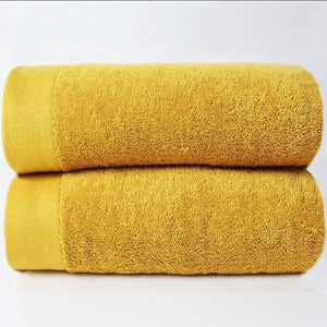 Recycled Cotton & Plastic Eco Terry Towels 600gsm Yellow Ochre