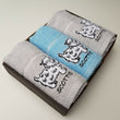 Load image into Gallery viewer, Kitchen Towels 100% Turkish Cotton Embroidered Animals Gift Box Set of 3 Scottie Dogs
