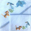 Load image into Gallery viewer, 100% Turkish Cotton Hooded Baby Towel And Wash Mitt Set Newborn Embroidered Animals
